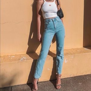 Ragged Priest “Cougar” mom jeans. (Princess Polly)